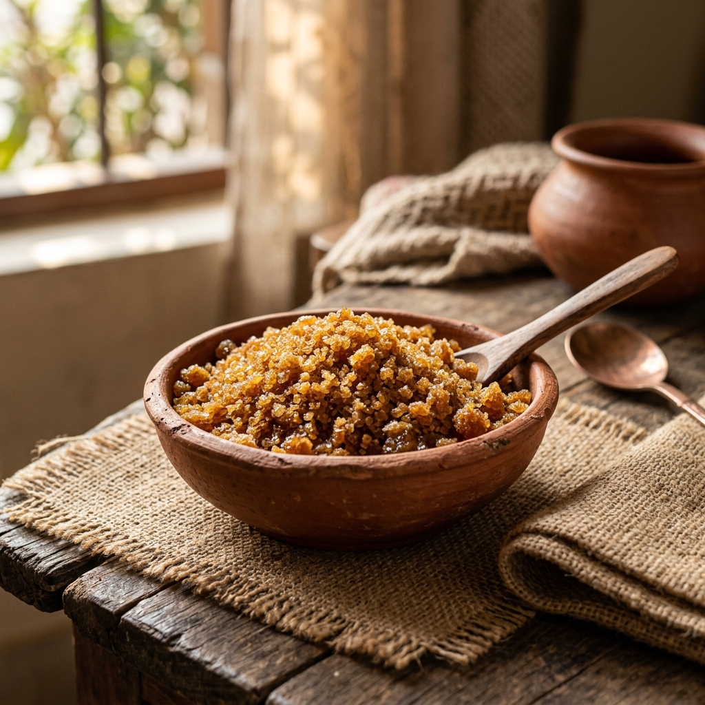 খাঁটি দানাদার খেজুরের গুড়